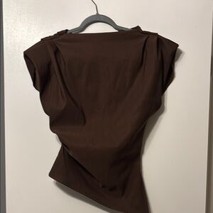 Zara Elegant Brown Women's Top